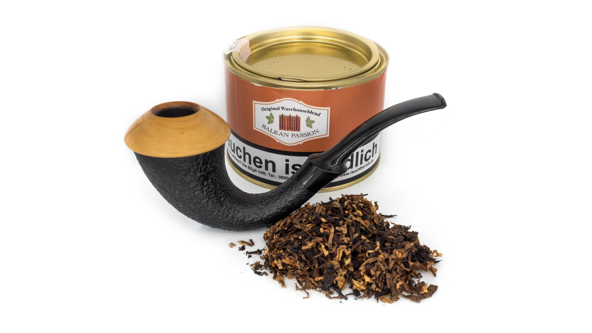 HU Tobacco Original Warehouseblend Balkan Passion Pfeifentabak Pipe Republic